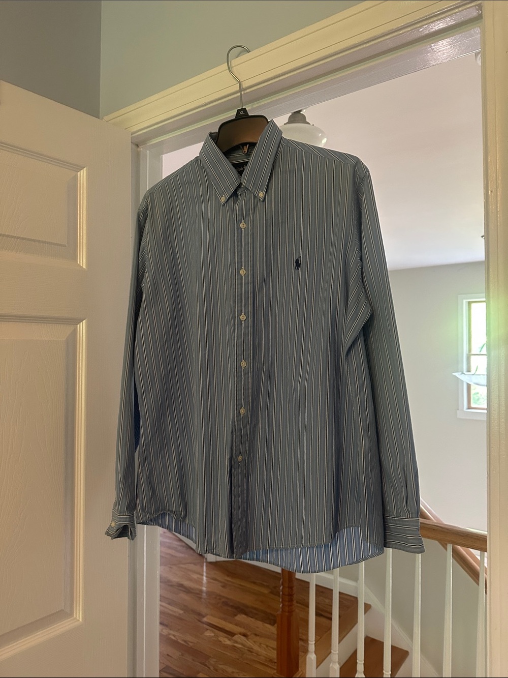 Polo by Ralph Lauren Light Blue Multi-Stripe Button-Down Shirt